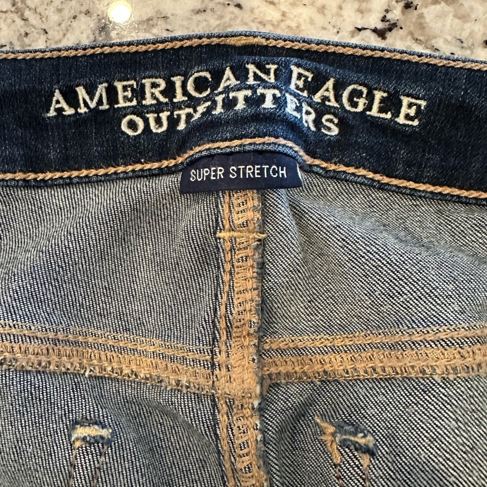 American Eagle Skinny Jeans Super Stretch Size 4 Long - Picture 4 of 12